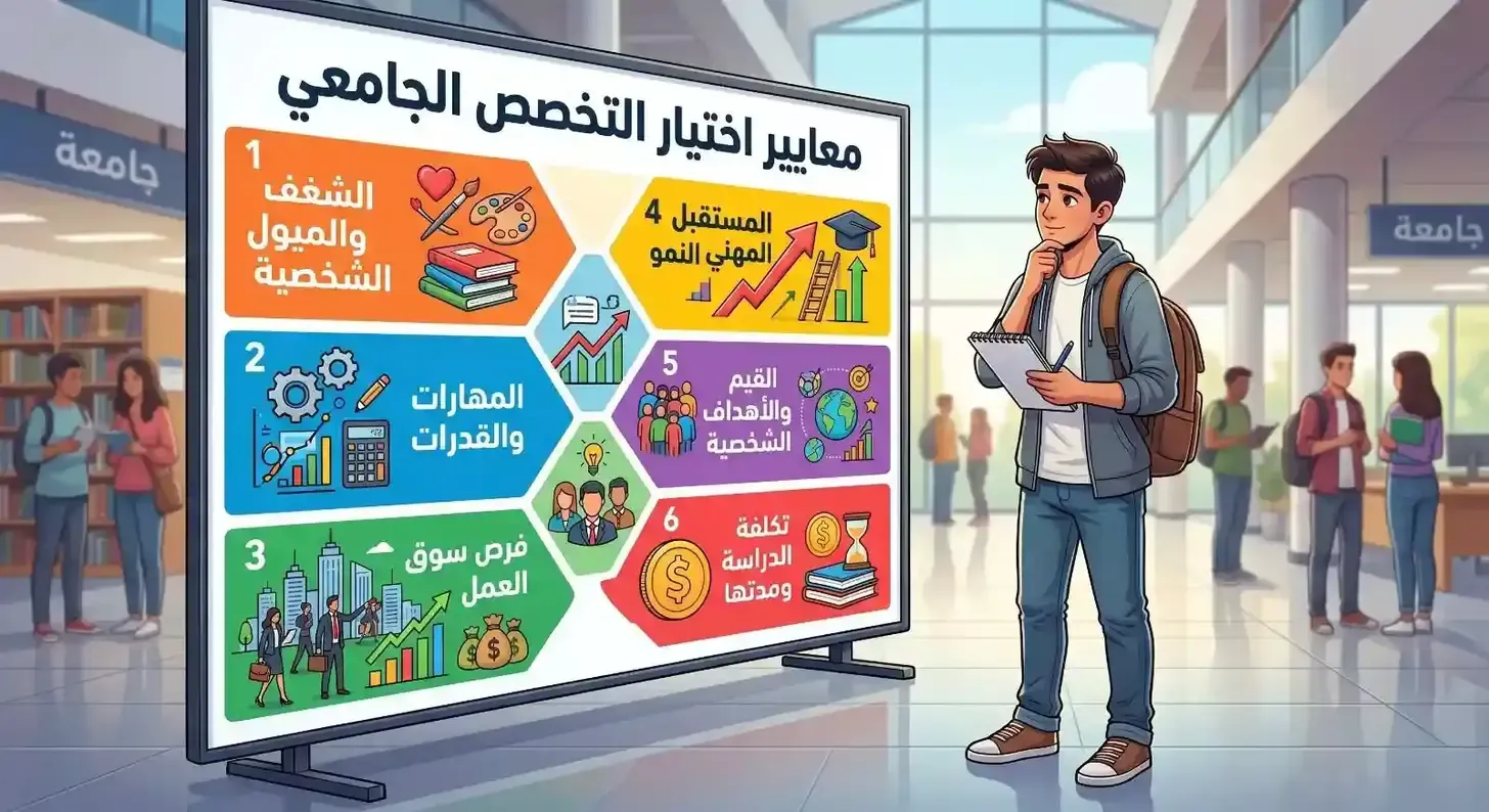 معايير اختيار التخصص الدراسي