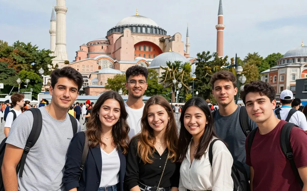 International students enjoying life in Turkey