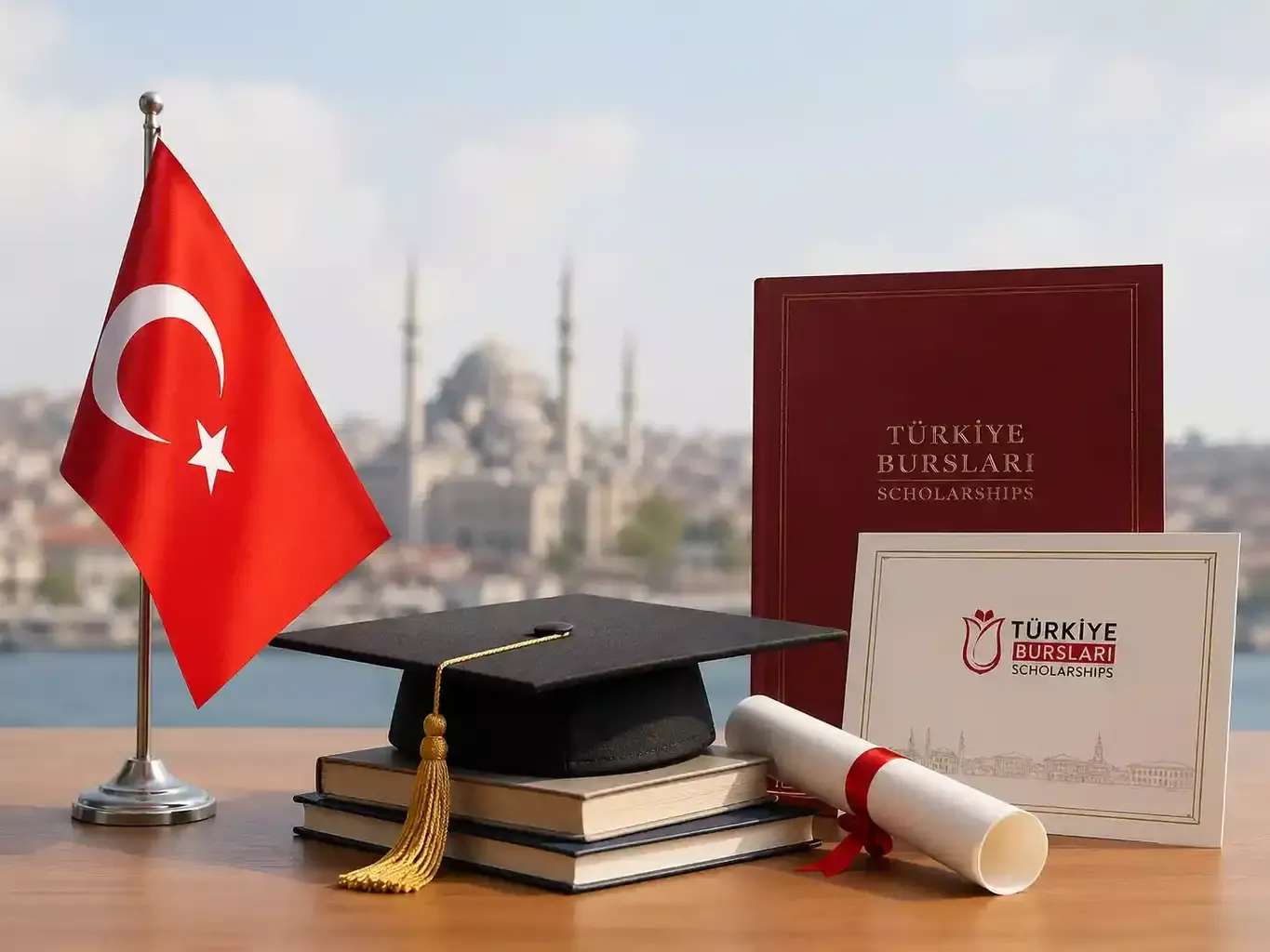 Turkish government scholarship official program logo and documentation