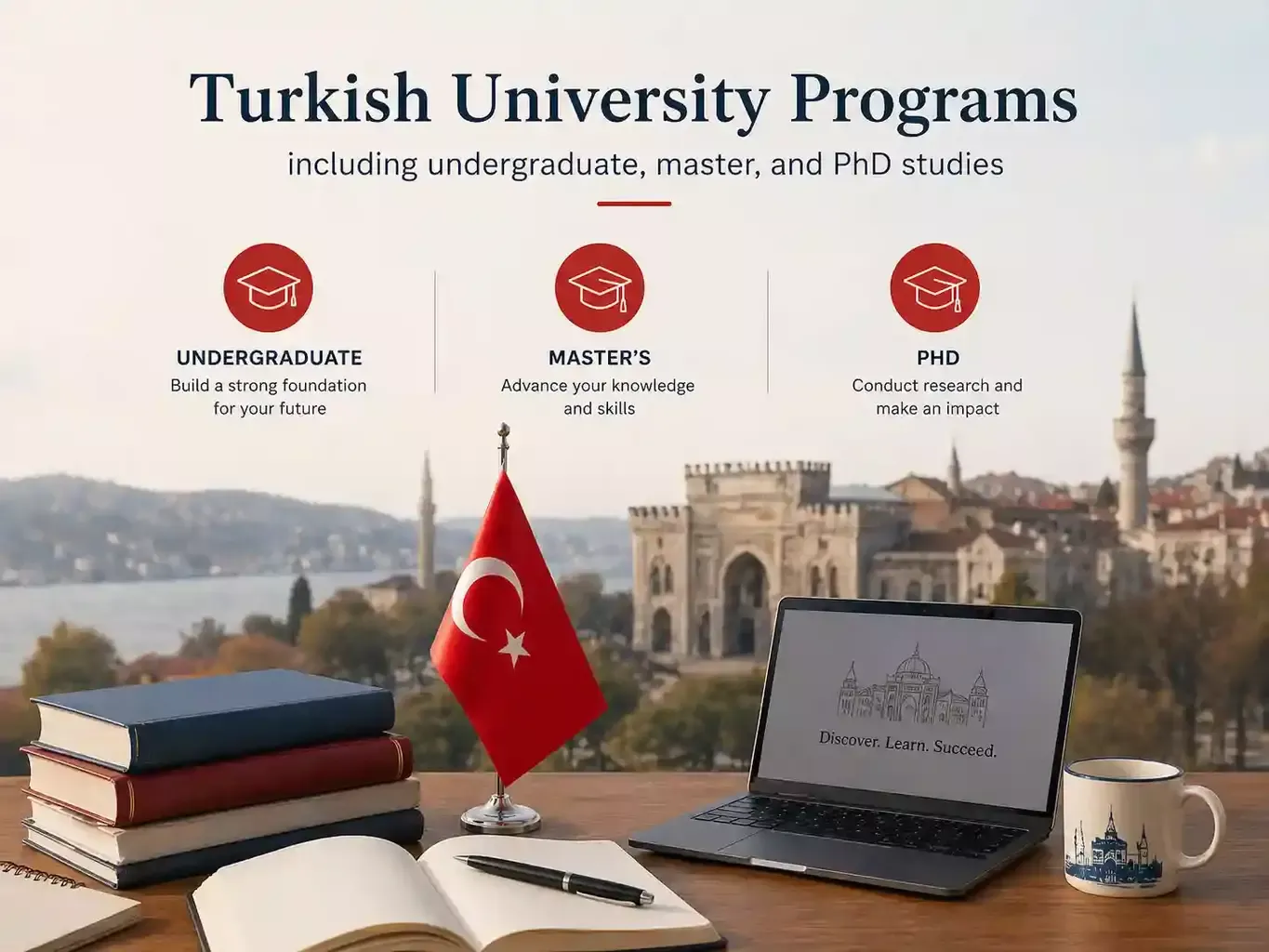 Turkish university programs including undergraduate, master, and PhD studies